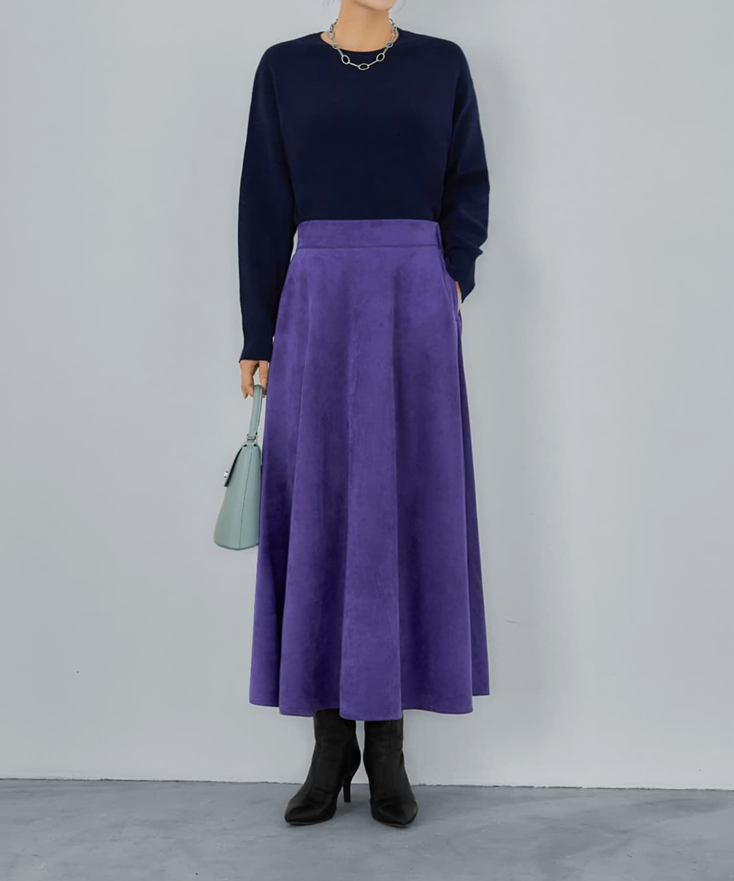 STYLE DELI「【LUXE】スエードサーキュラースカート」|スカート|