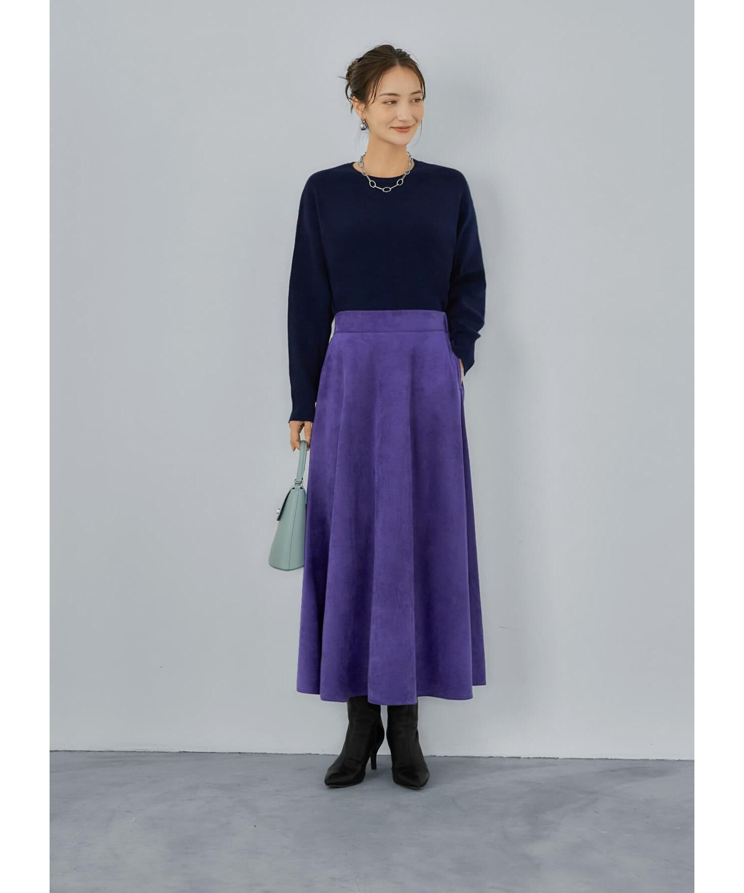 STYLE DELI「【LUXE】スエードサーキュラースカート」|スカート|