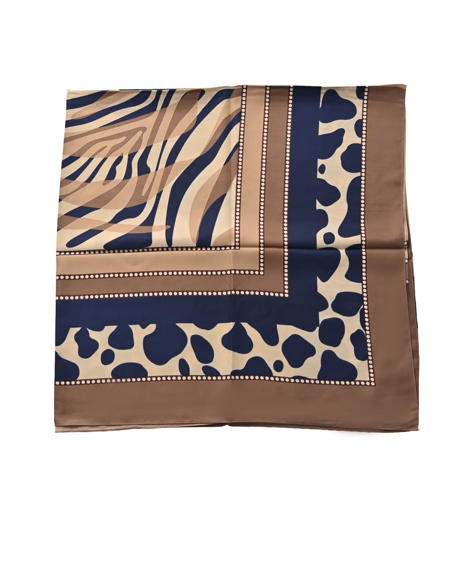 STYLE DELI「【DELI by】超大判ツイルサテンプリントスクエアストール」|ストール|