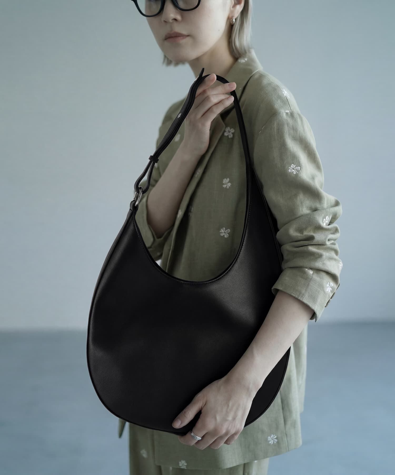 STYLE DELI「【BLK001】ハーフムーンショルダーバッグ」|ショルダー・メッセンジャー|