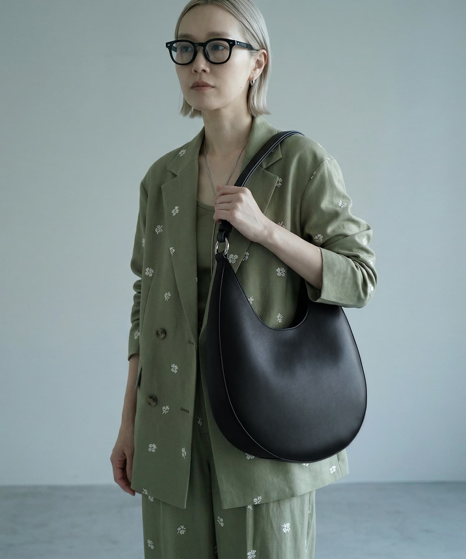 STYLE DELI「【BLK001】ハーフムーンショルダーバッグ」|ショルダー・メッセンジャー|