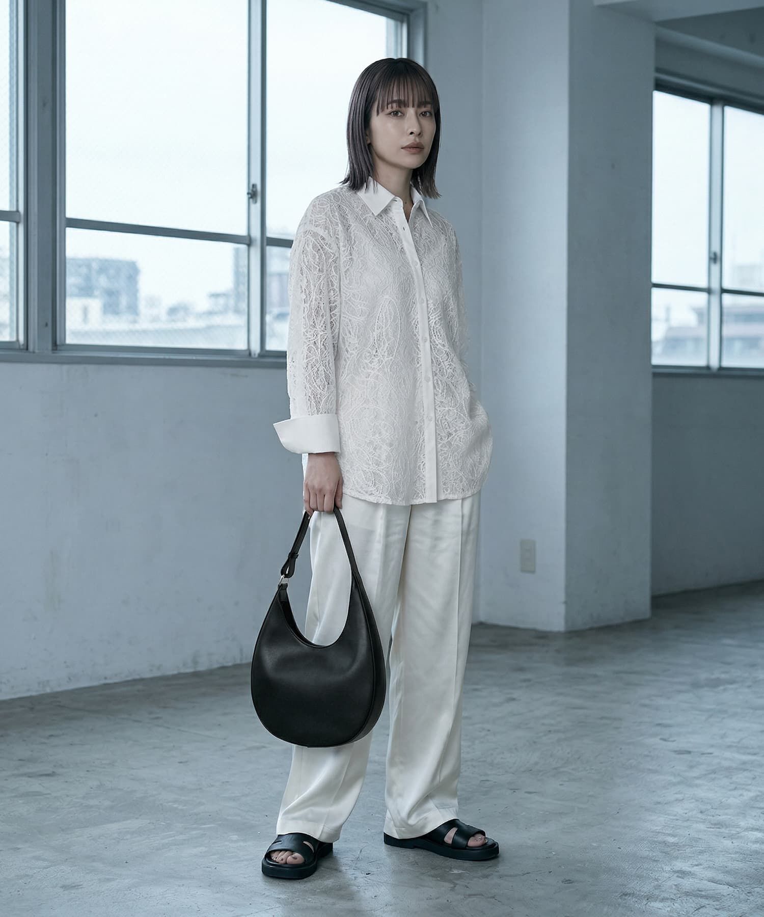 STYLE DELI「【BLK001】ハーフムーンショルダーバッグ」|ショルダー・メッセンジャー|