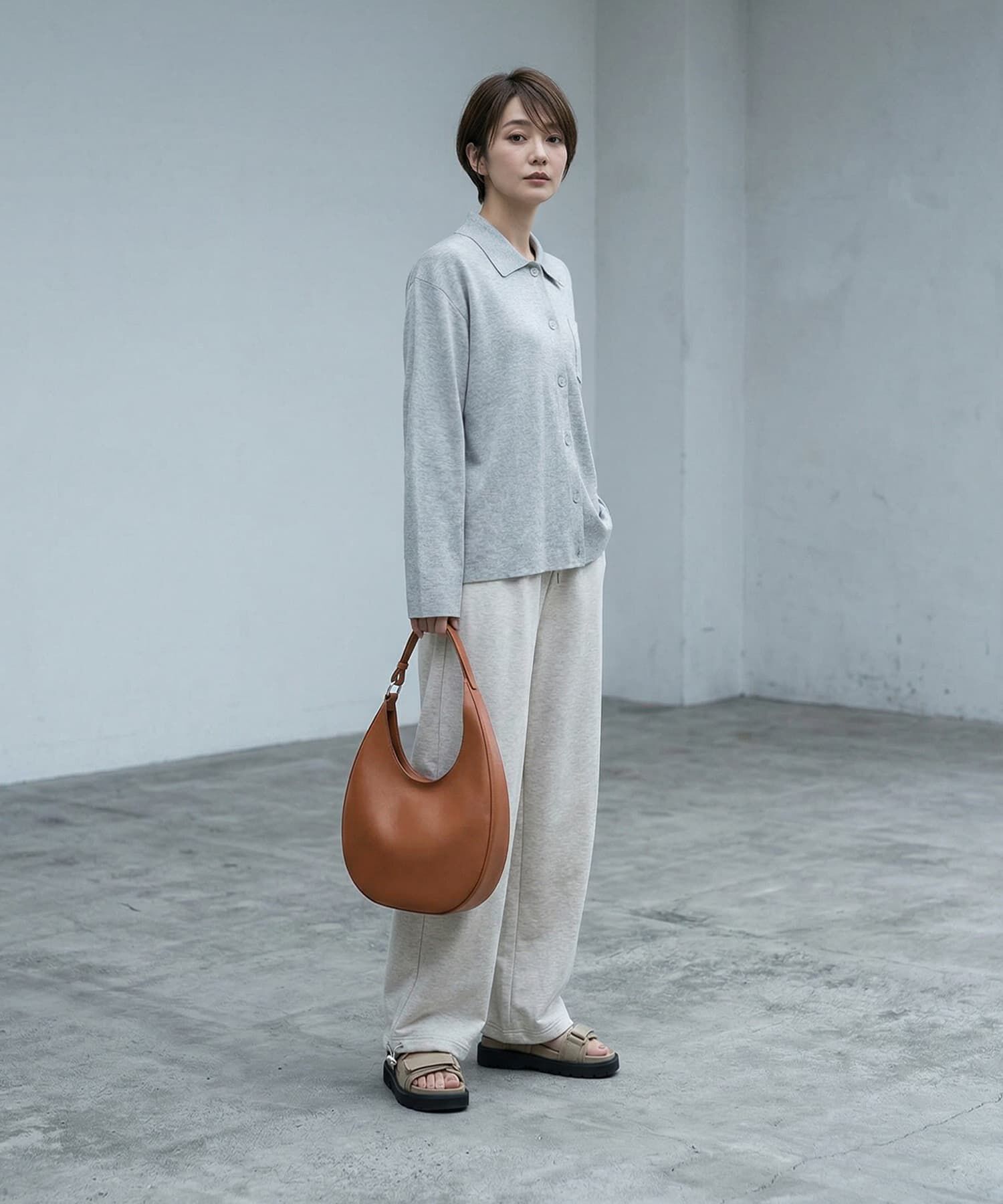 STYLE DELI「【BLK001】ハーフムーンショルダーバッグ」|ショルダー・メッセンジャー|