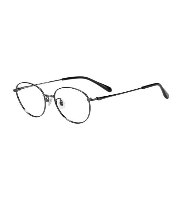  「オーバル型 メガネ | メタル 大人可愛い 伊達メガネ レディース レンズ交換券付」|メガネ|