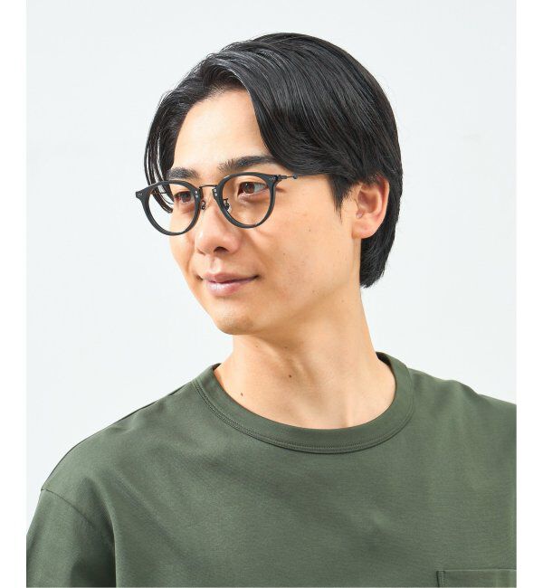  「Zoff｜STUDIO SEVEN｜ボストン型 メガネ プラスチック&times;メタル｜伊達メガネ 度付きメガネ レンズ交換券付」|メガネ|