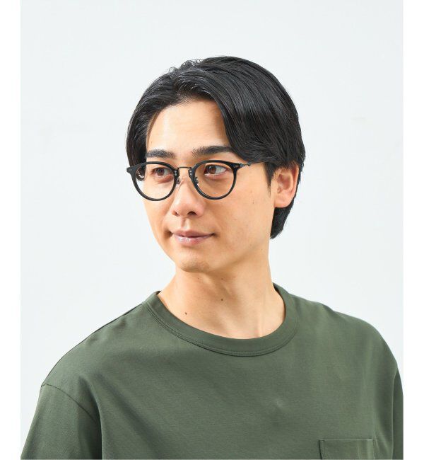  「Zoff｜STUDIO SEVEN｜ボストン型 メガネ プラスチック&times;メタル｜伊達メガネ 度付きメガネ レンズ交換券付」|メガネ|