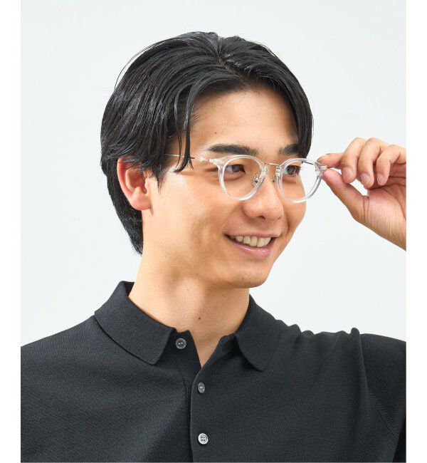  「Zoff｜STUDIO SEVEN｜ボストン型 メガネ プラスチック&times;メタル｜伊達メガネ 度付きメガネ レンズ交換券付」|メガネ|