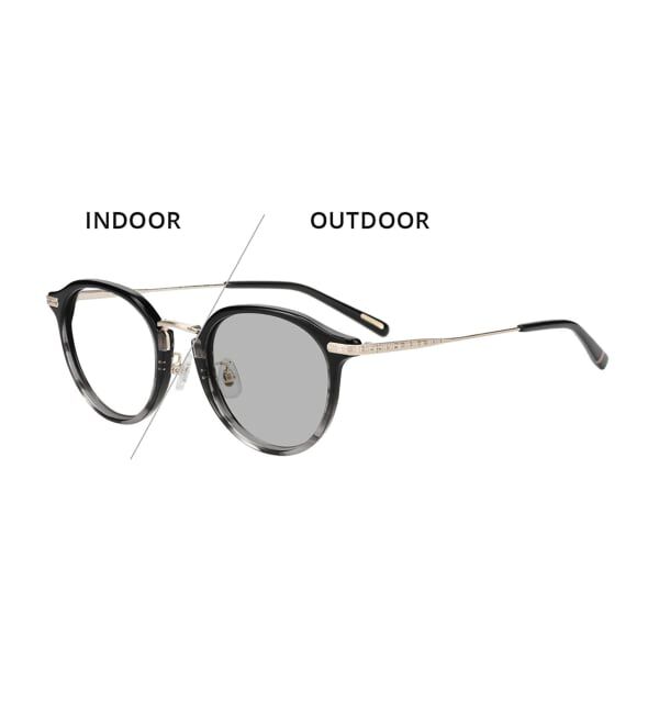  「【WEB限定】Zoff｜UNITED ARROWS ユナイテッドアローズ ボストン型調光サングラス | 紫外線で色が変わる  」|サングラス|