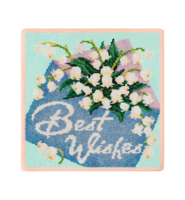 FEILER「ベストウィシズメッセージ　ハンカチ」|ハンカチ|ペールアプリコット