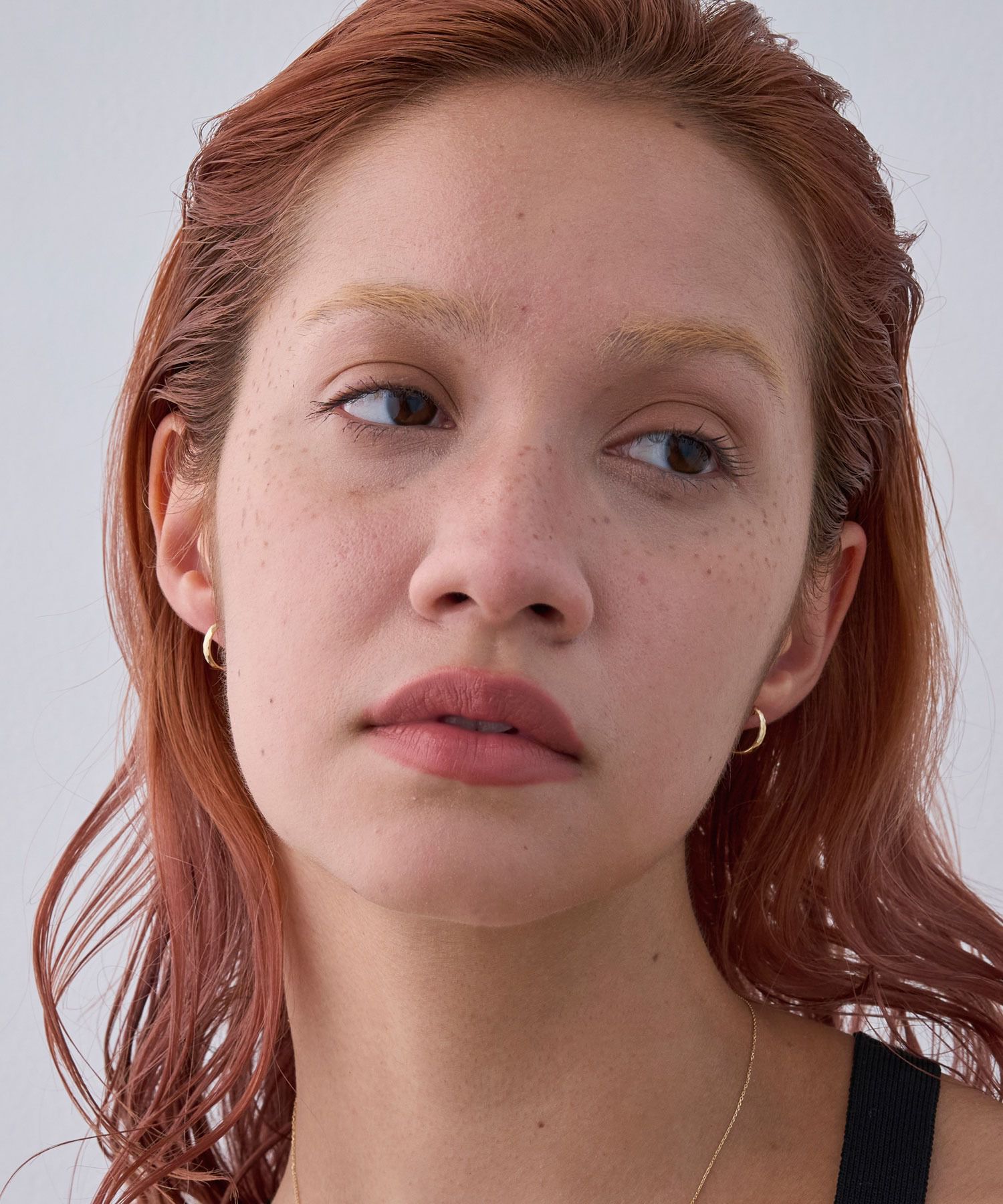 JUPITER「【K10】ダイヤモンドカットフープピアス ゴールド」|ピアス|