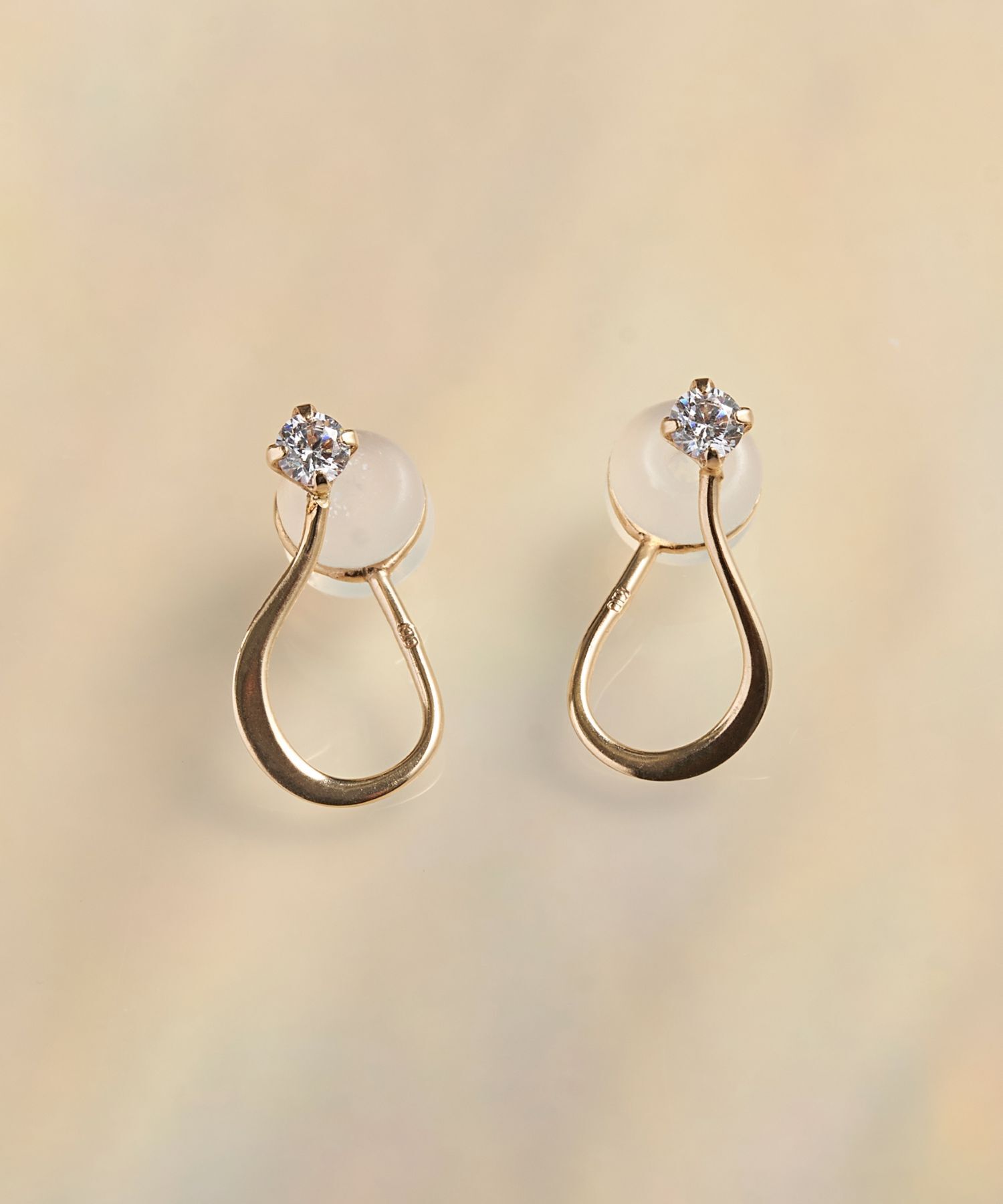 Phoebe「【 K10 】ビジュードロップイヤリング/BOX付き」|イヤリング|