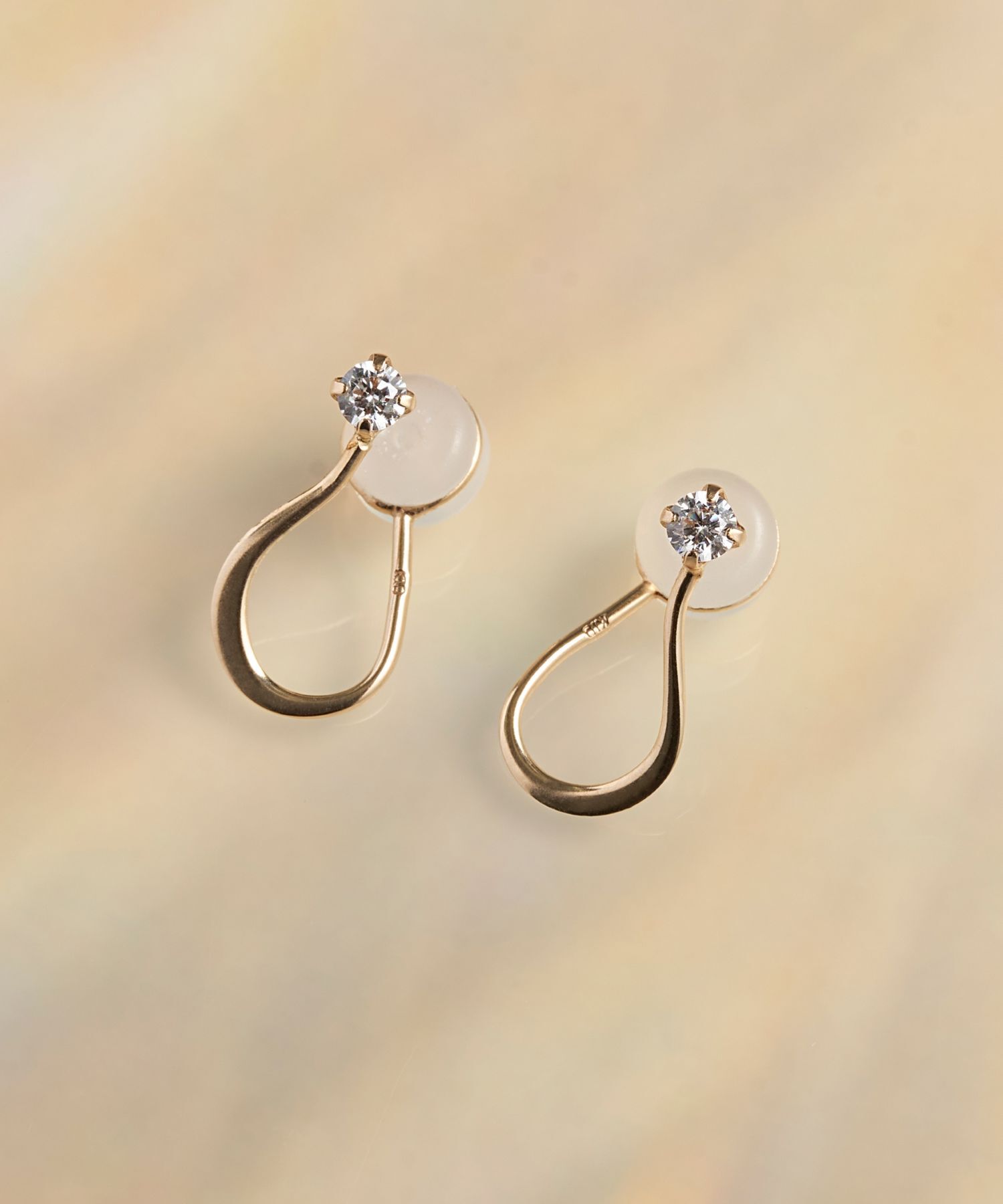 Phoebe「【 K10 】ビジュードロップイヤリング/BOX付き」|イヤリング|