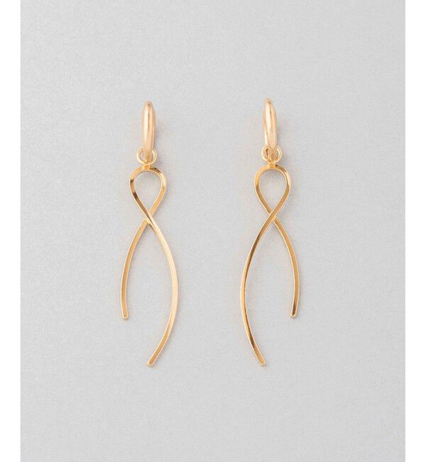 ete「イヤリング ライン」|イヤリング|イエローゴールド