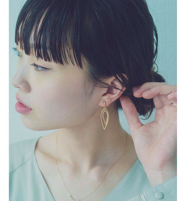 ete「アーモンドシェイプ イヤリング」|イヤリング|