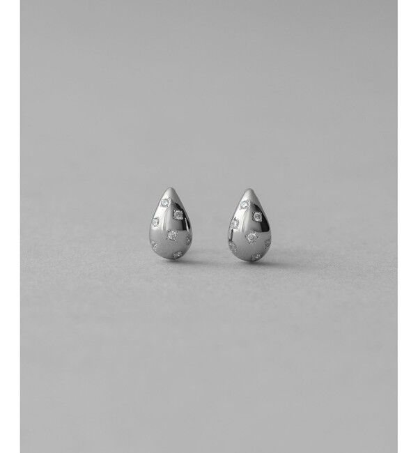 ete「ビジュー ミニマム イヤリング」|イヤリング|プラチナム
