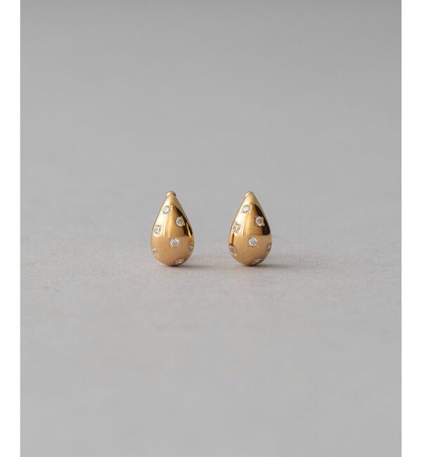 ete「ビジュー ミニマム イヤリング」|イヤリング|イエローゴールド