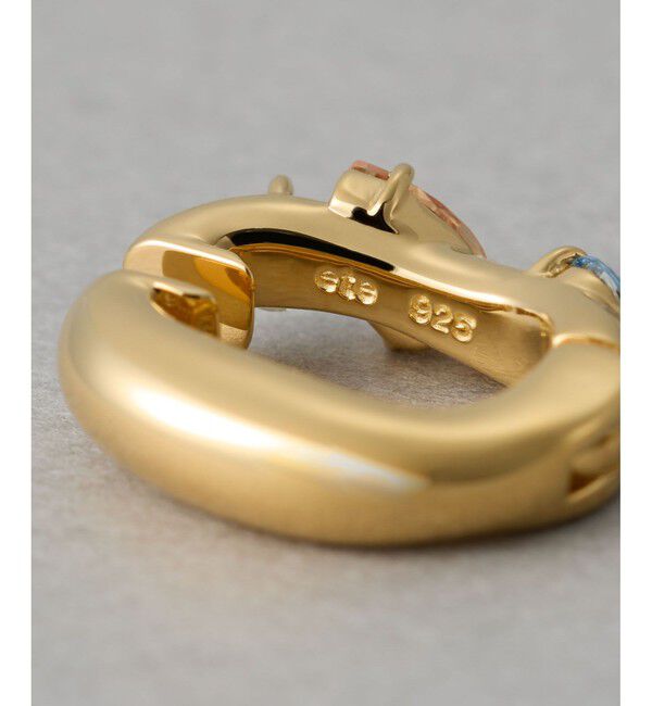 ete「ビジュー ハグイヤリング」|イヤリング|