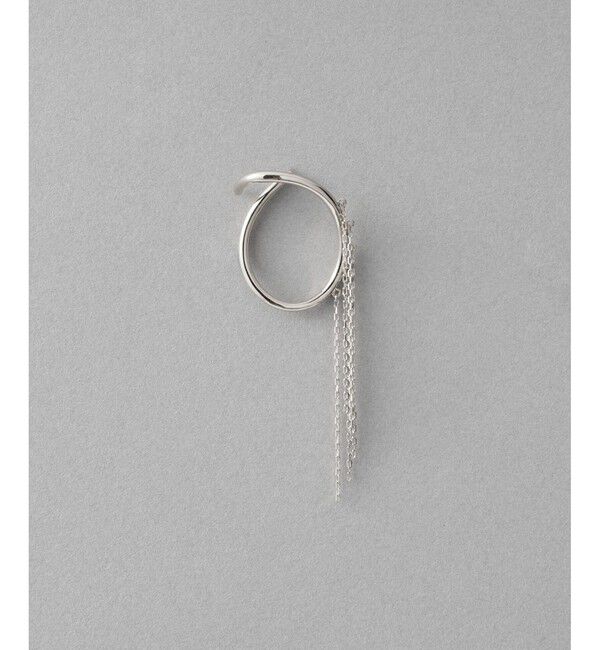 ete「[シェイドカフ] フリンジ」|イヤーカフ|プラチナム