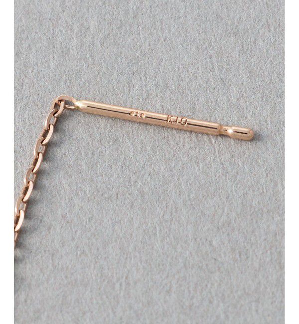 ete「[チェリーブロッサム] K10MPG ローズクォーツ ピアス」|ピアス|