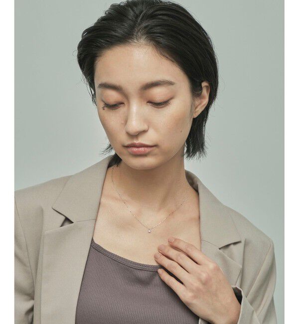 Jouete「K10WG レイヤー ラブラドーライト ネックレス」|ネックレス|