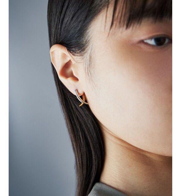 Jouete「[スナップピアス] シャープ コンビカラー」|ピアス|