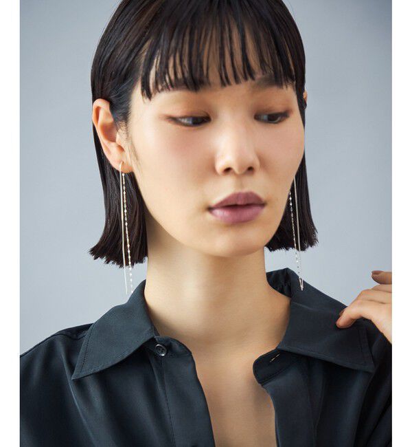 Jouete「[ダブルフェイス] イヤリング チェーン」|イヤリング|