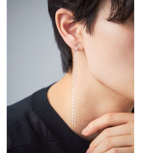 Jouete「[ダブルフェイス] イヤリング チェーン」|イヤリング|