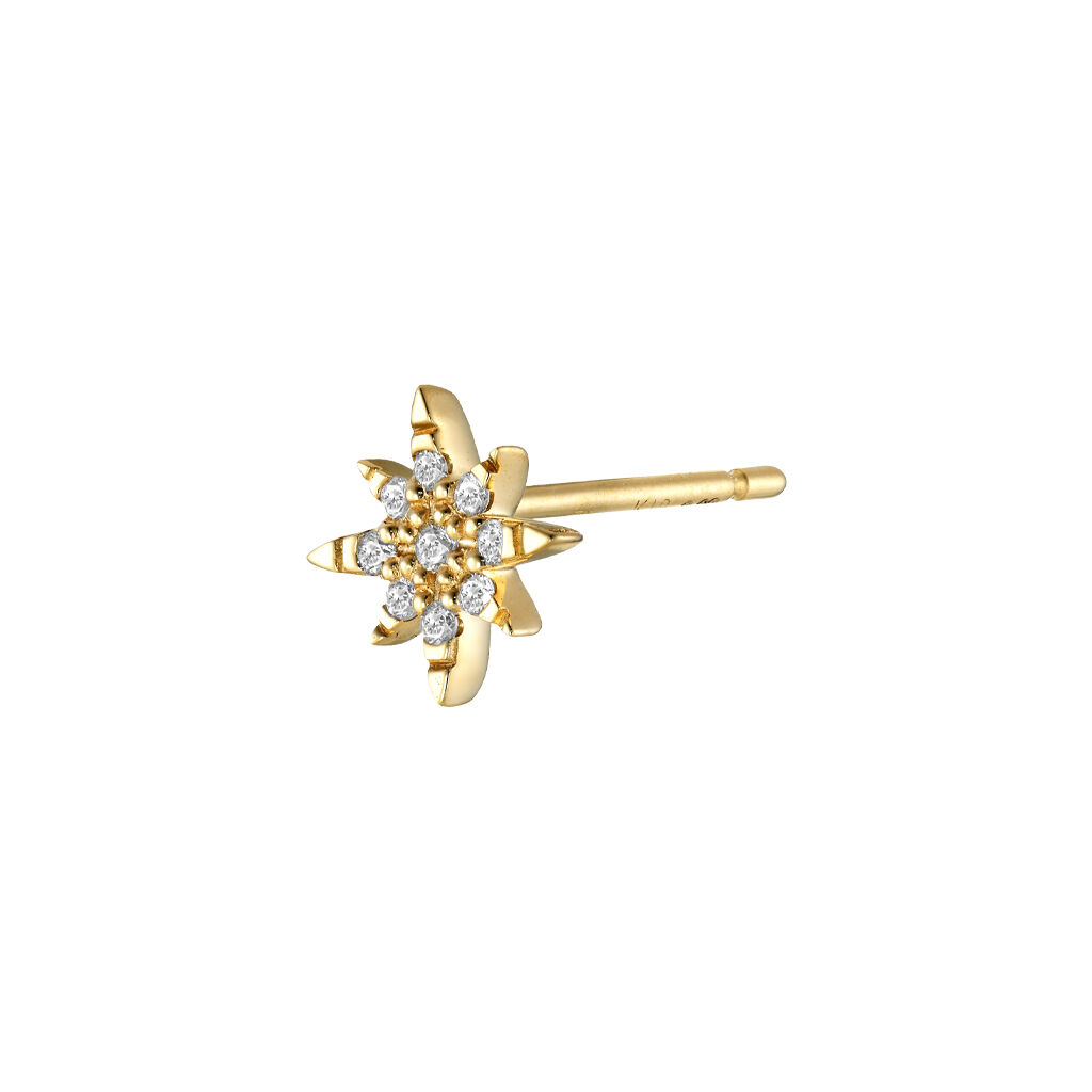 STAR JEWELRY「DIAMOND CROSSING STAR」|ピアス|