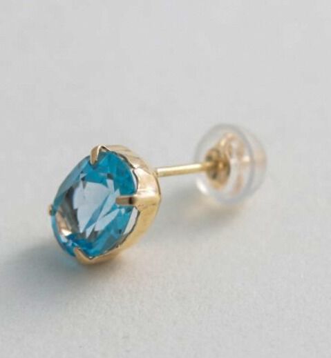  「ブルートパーズ ピアス | K10YG」|ピアス|
