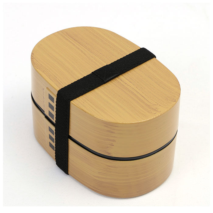 BACKYARD FAMILY「わっぱ風 弁当箱 レンジ対応 通販 二段 520ml まげわっぱ風 曲げわっぱ風 日本製 2段」|食器・キッチングッズ|