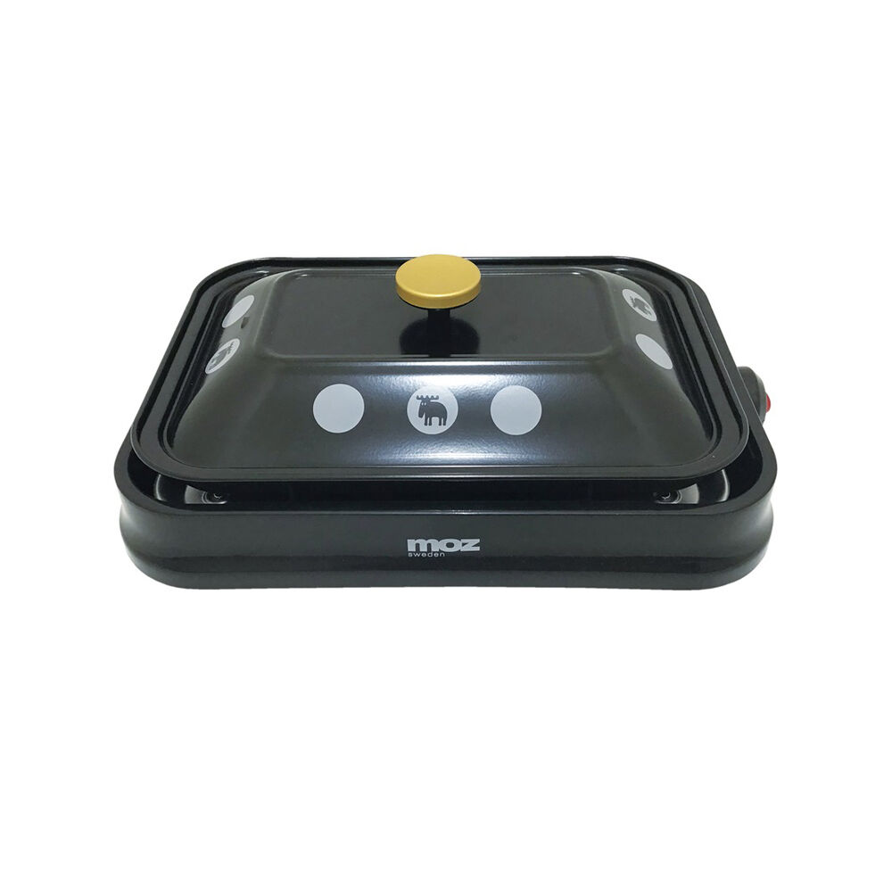 moz「moz モズ ホットプレート EF-LC32 楽天 かわいい 平面 焼肉 たこ焼きプレート」|その他|ブラック1