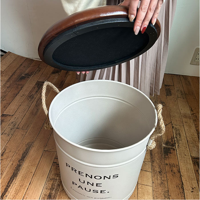 BACKYARD FAMILY「収納ボックス フタ付き イス 通販 収納 できる スツール 椅子 いす アビデ ポーズ」|その他|