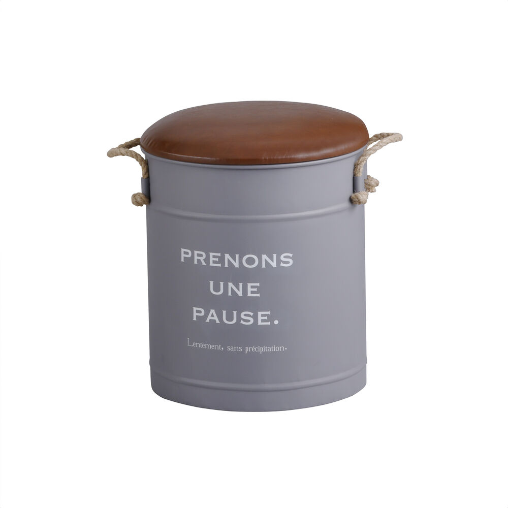 BACKYARD FAMILY「収納ボックス フタ付き イス 通販 収納 できる スツール 椅子 いす アビデ ポーズ」|その他|グレー1