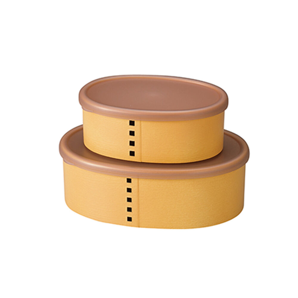 BACKYARD FAMILY「保存容器 プラスチック ケース 通販 日本製 食品保存容器 210ml 435ml 2個セット」|食器・キッチングッズ|ベージュ1