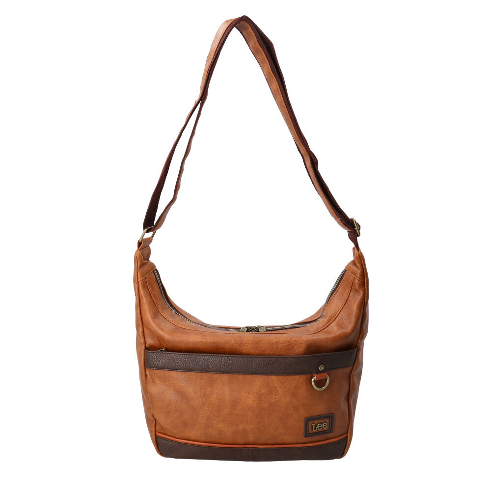 BACKYARD FAMILY「Lee リー ショルダーバッグ 通販 バッグ ショルダーバック メンズ レディース 斜めがけ」|ショルダー・メッセンジャー|ブラウン1
