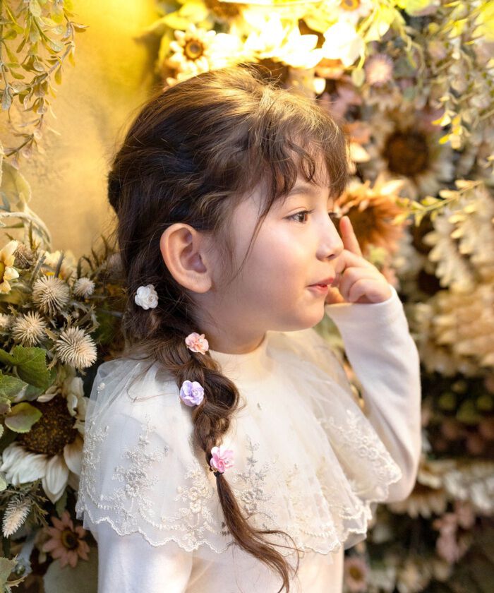 BACKYARD FAMILY「Rora ヘアクリップ キッズ 2個セット 通販 ローズメル お花 フラワー ラインストーン」|その他|