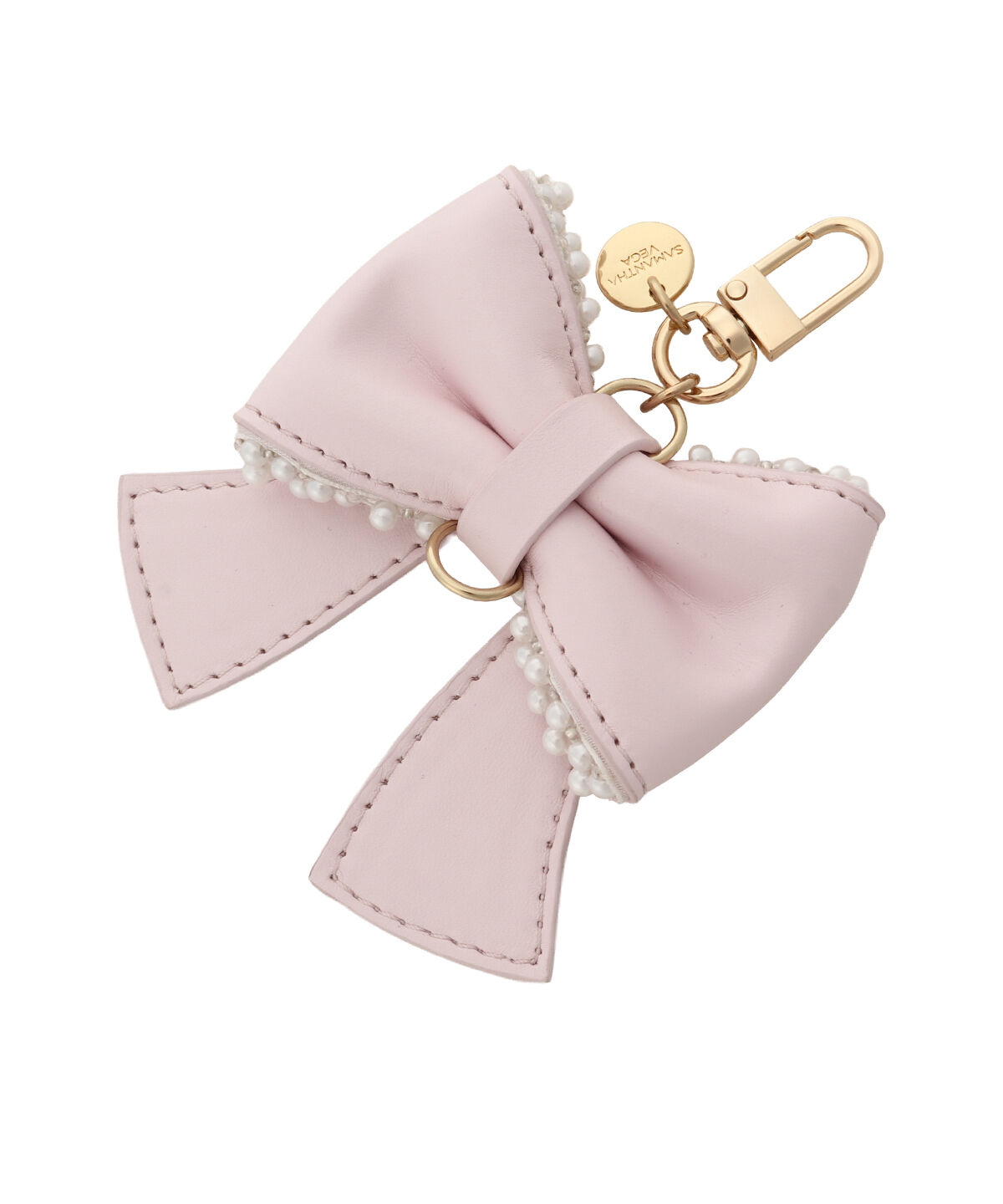 Samantha Vega「パールリボンチャーム」|チャーム・キーホルダー|ピンク
