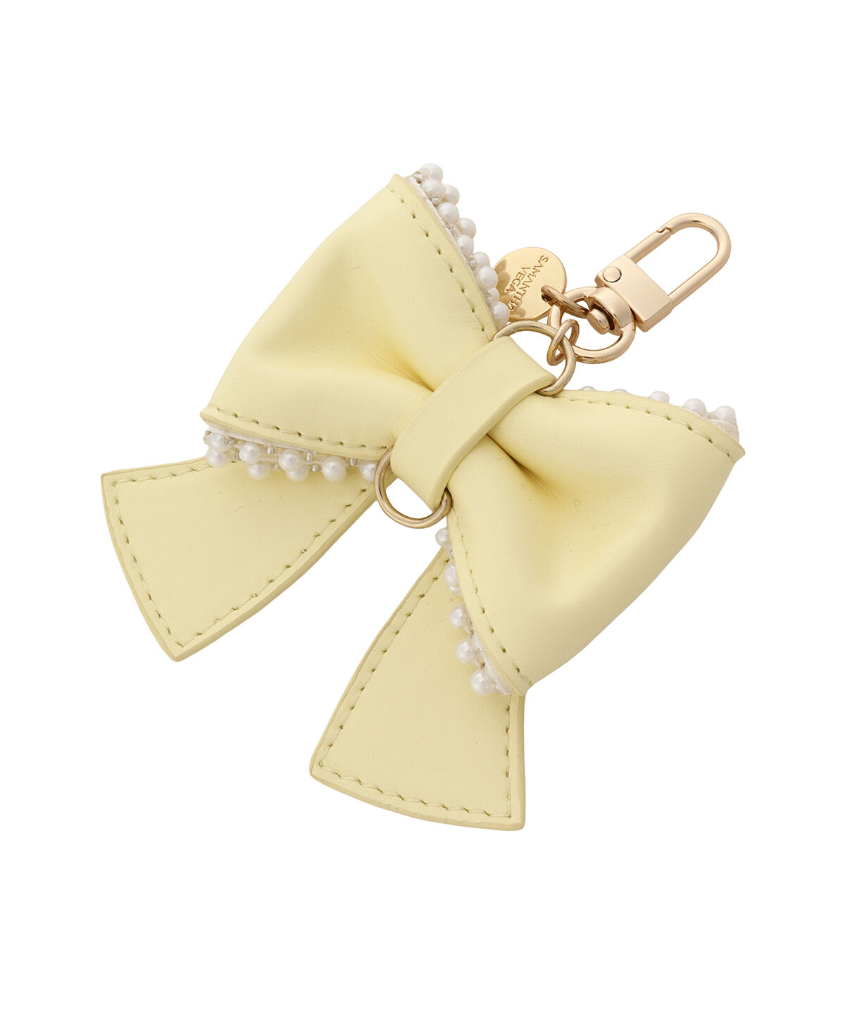 Samantha Vega「パールリボンチャーム」|チャーム・キーホルダー|イエロー