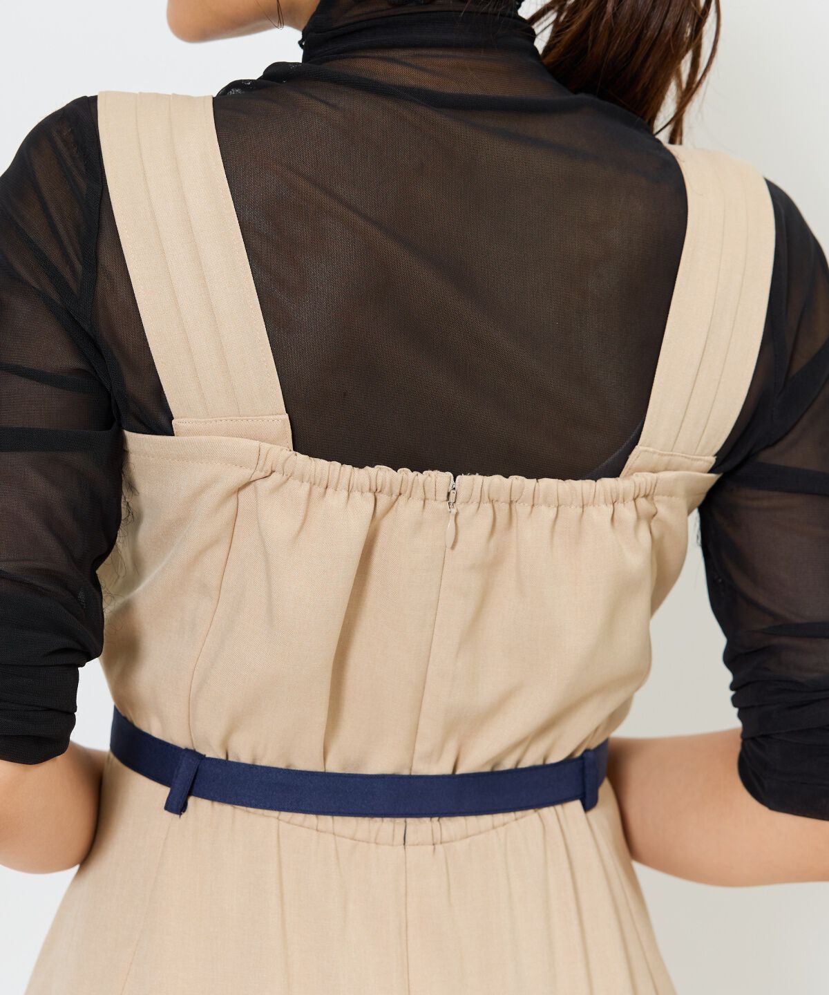 アンドクチュール「バイカラーデザインジャンスカ」|ジャンパースカート|