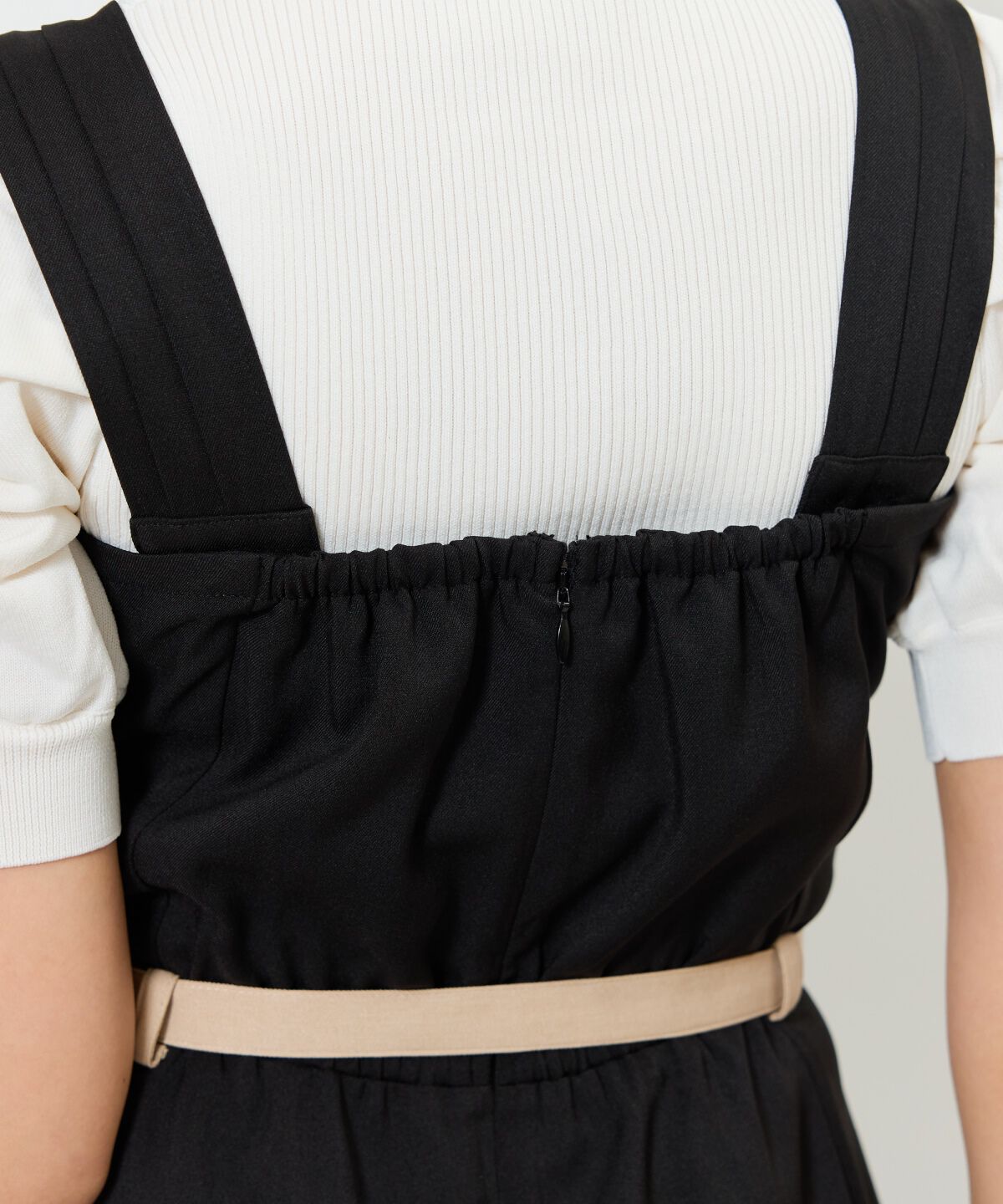 アンドクチュール「バイカラーデザインジャンスカ」|ジャンパースカート|