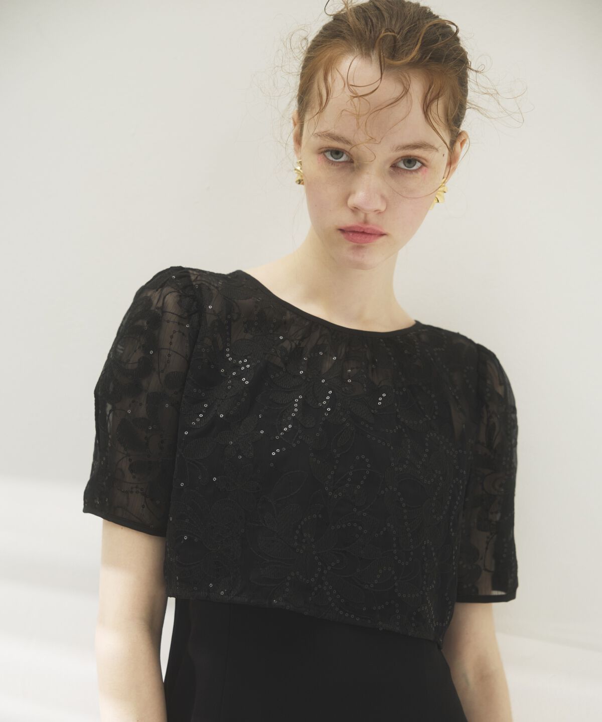 アンドクチュール「2WAYレースケープドレス」|ドレス|