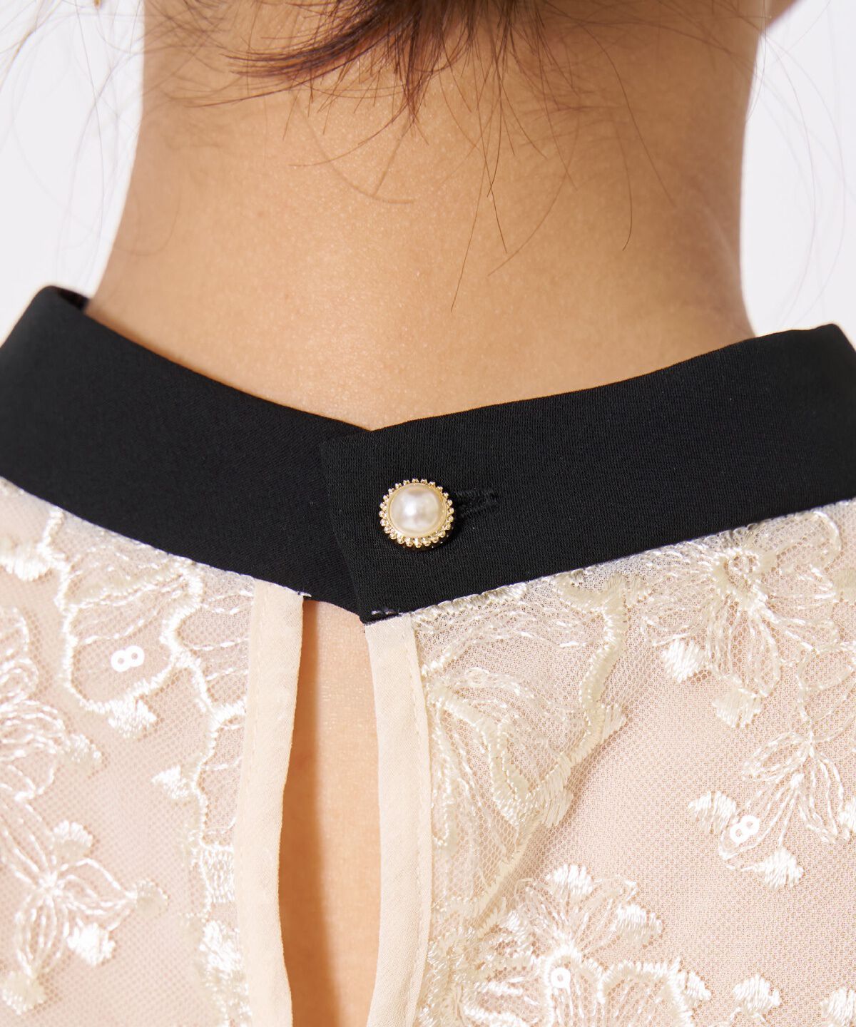 アンドクチュール「サテントリミングブラウス&times;ドレス」|ドレス|