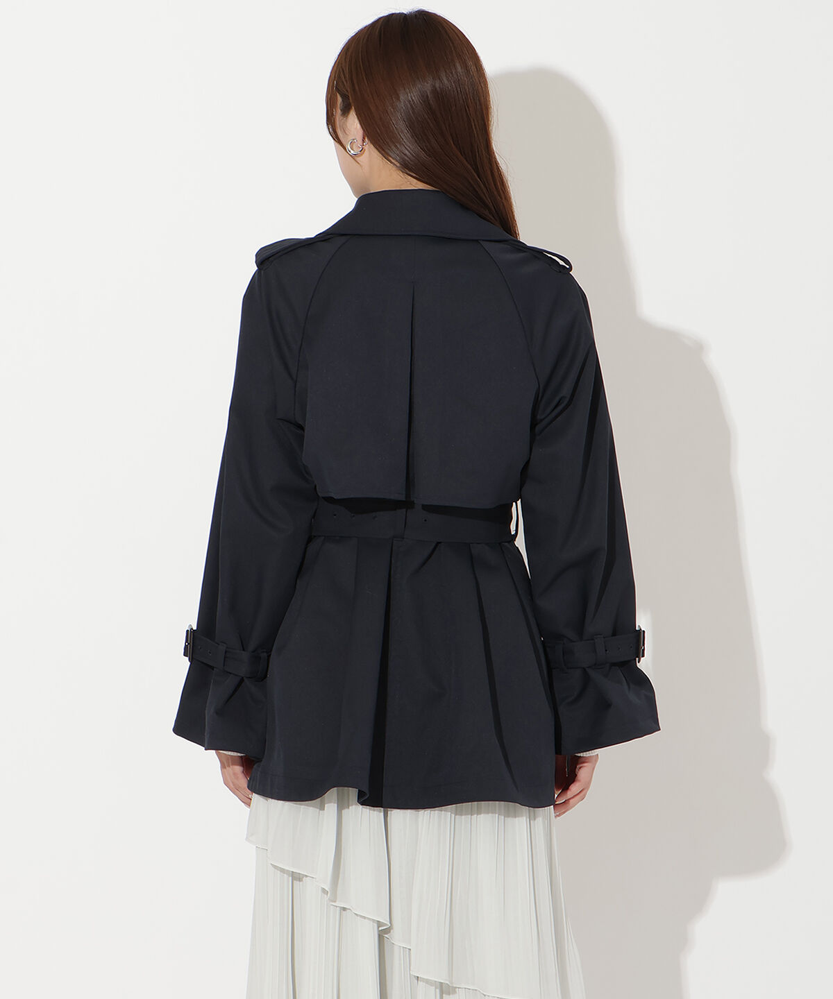アンドクチュール「ミドル丈トレンチコート」|トレンチコート|
