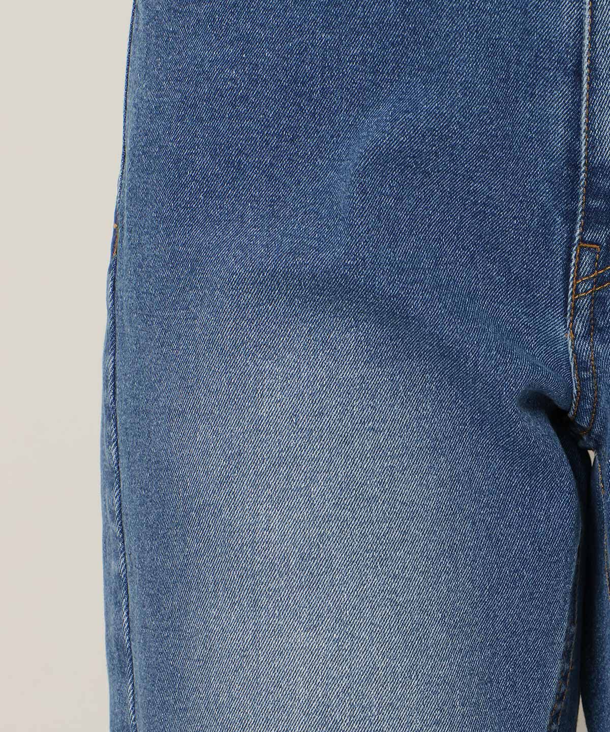 WILLSELECTION「ロゴ刺繍セミフレアデニムパンツ」|デニム|