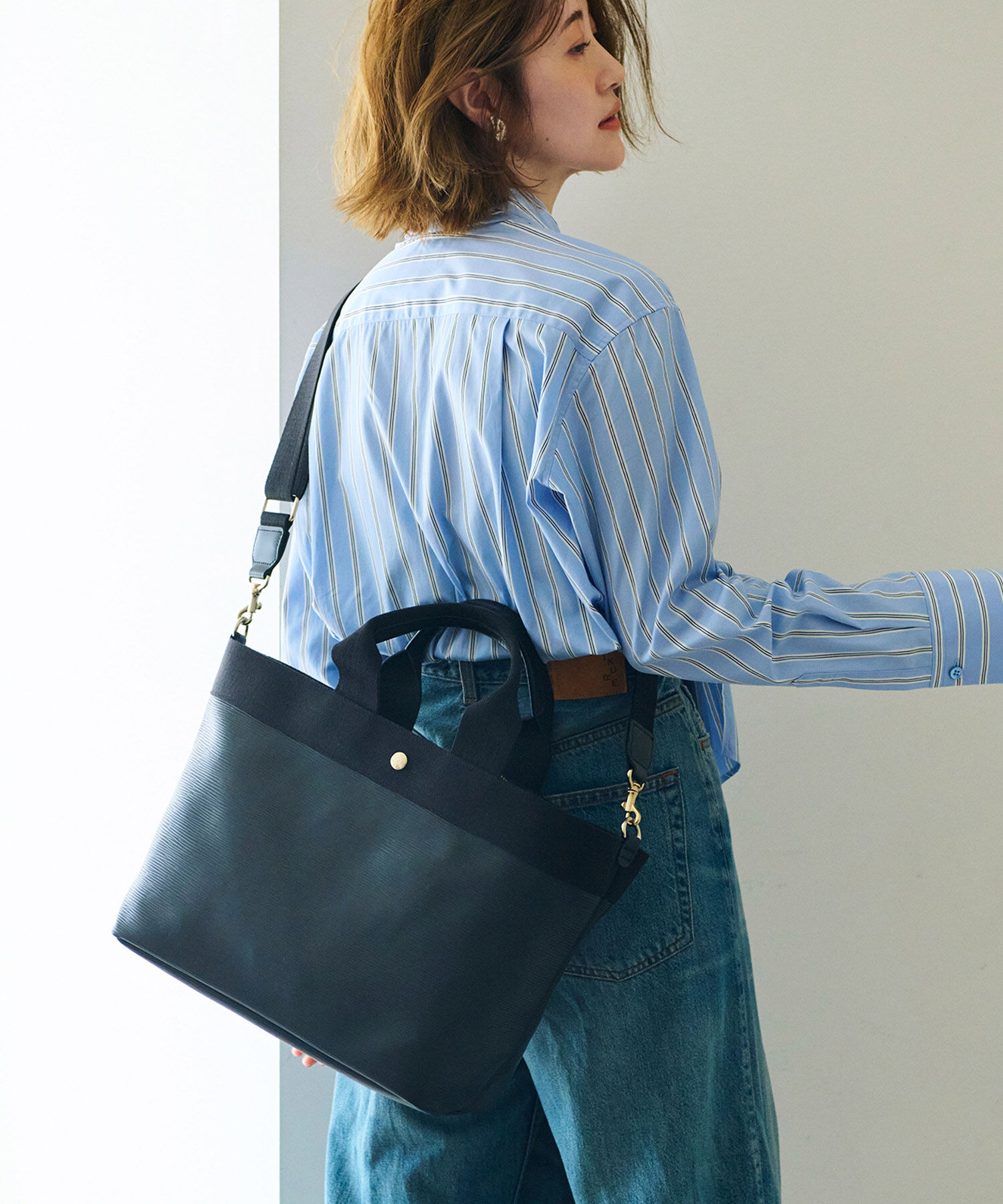 TOPKAPI BREATH「【人気色が限定復活！】【Breath TOPKAPI】RIPPLE リプル A4 トート バッグ L（ショルダー付き）」|ハンドバッグ|