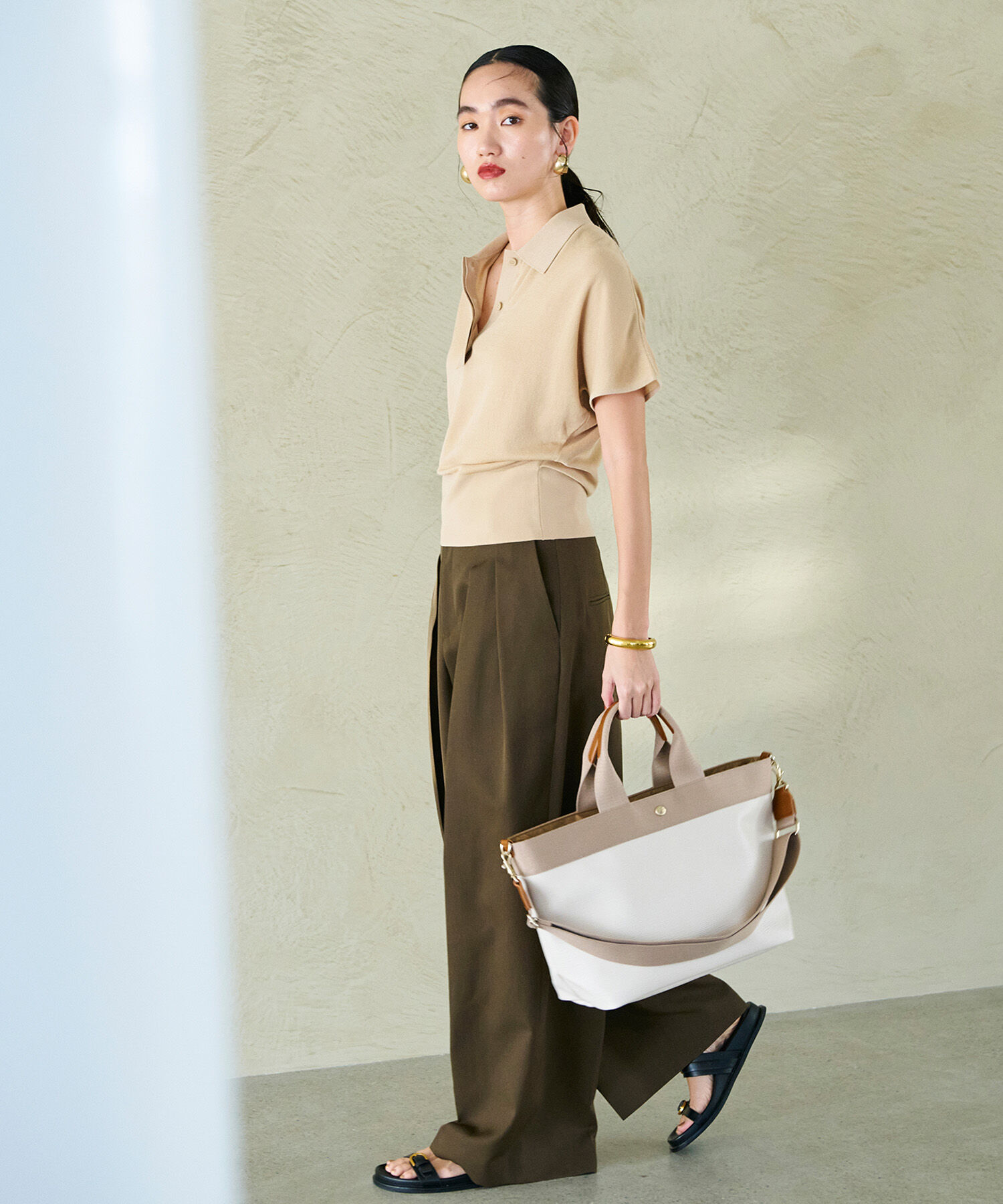 TOPKAPI BREATH「【人気色が限定復活！】【Breath TOPKAPI】RIPPLE リプル A4 トート バッグ L（ショルダー付き）」|ハンドバッグ|