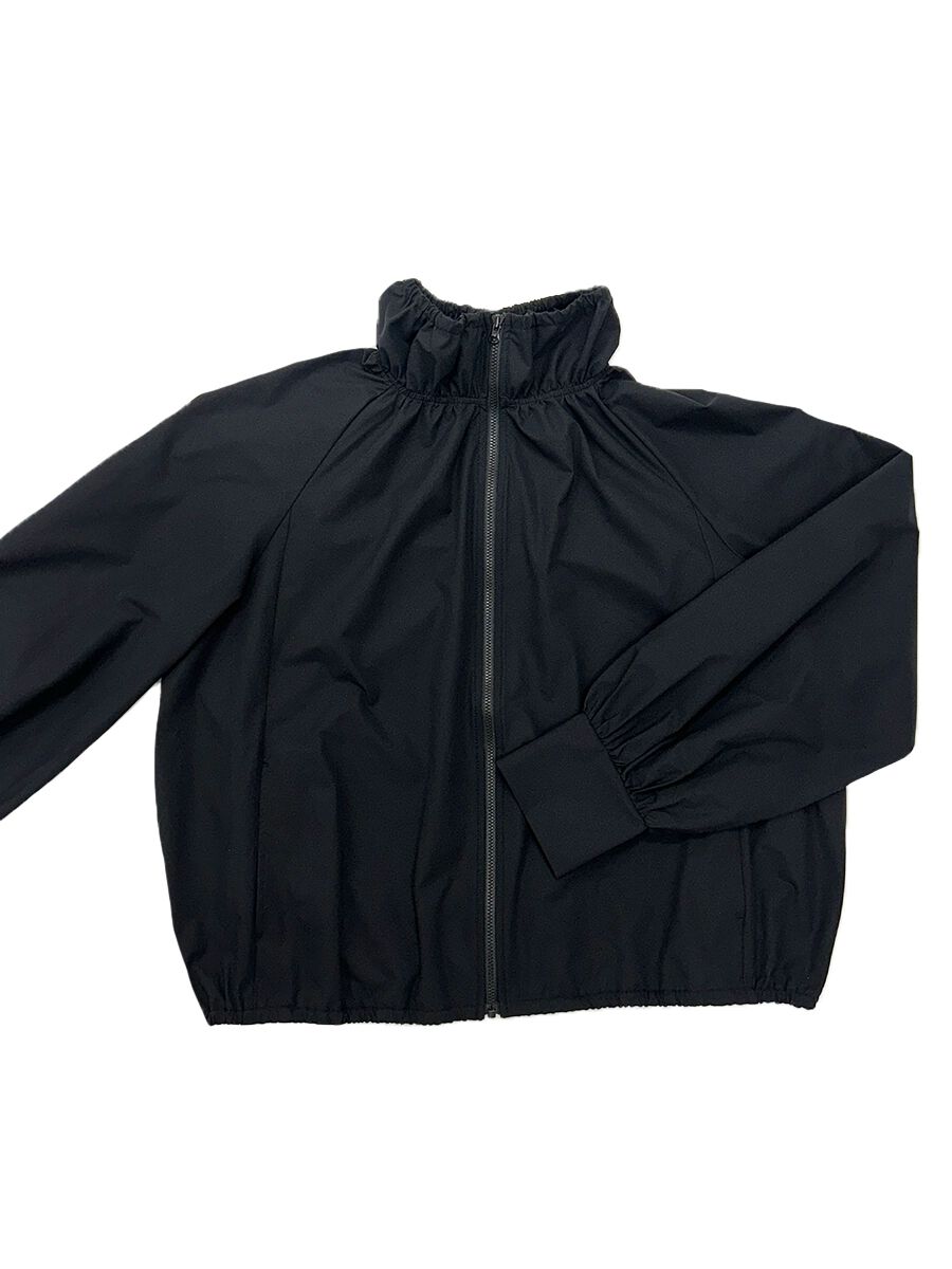 ALBOVE「UVカットスタンドネック撥水ギャザーブルゾン」|レインコート|