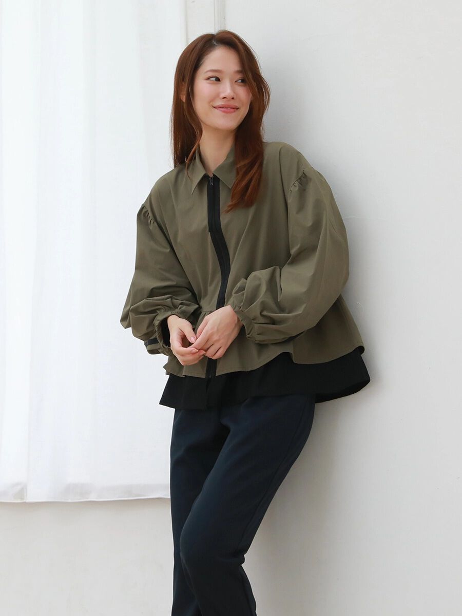 ALBOVE「バルーンスリーブブルゾン/ジャケット」|ブルゾン・スタジャン|