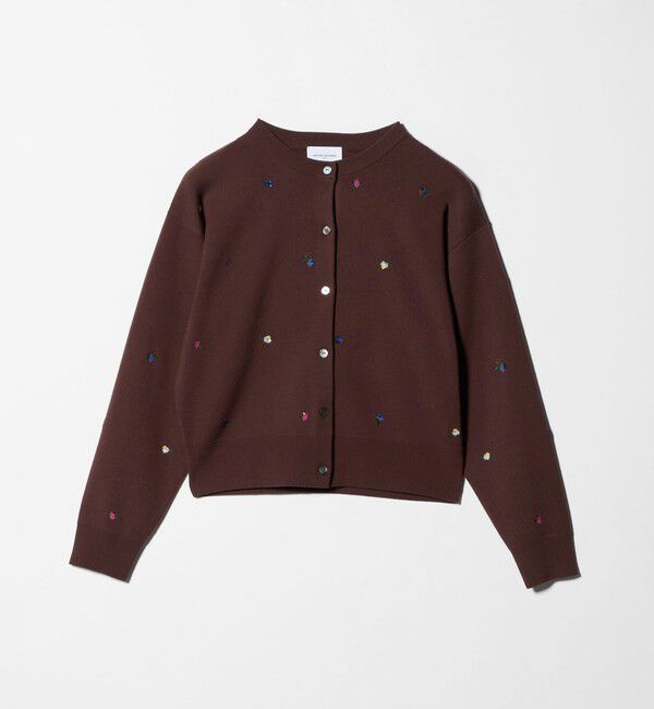 UNITED ARROWS「フラワー エンブロイダリー カーディガン」|カーディガン|
