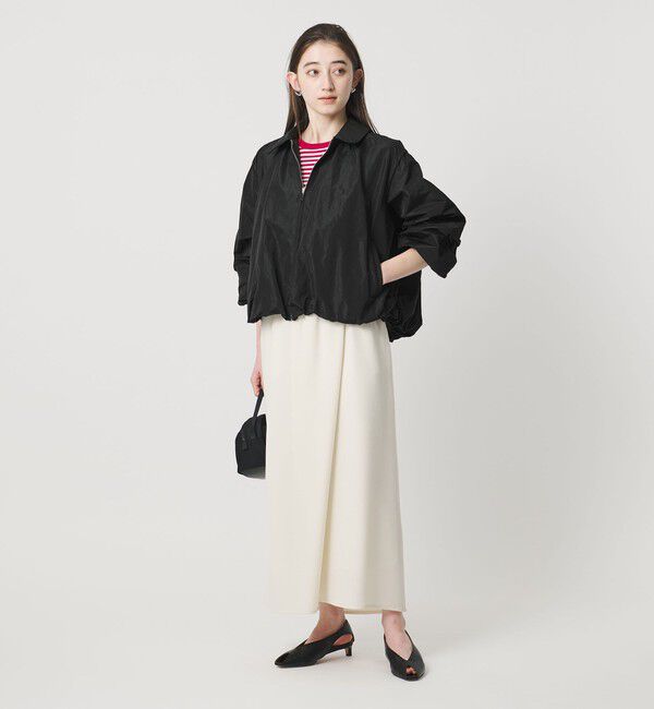 UNITED ARROWS「タフタ ボリュームギャザー ブルゾン ‐ウォッシャブル‐」|ブルゾン・スタジャン|